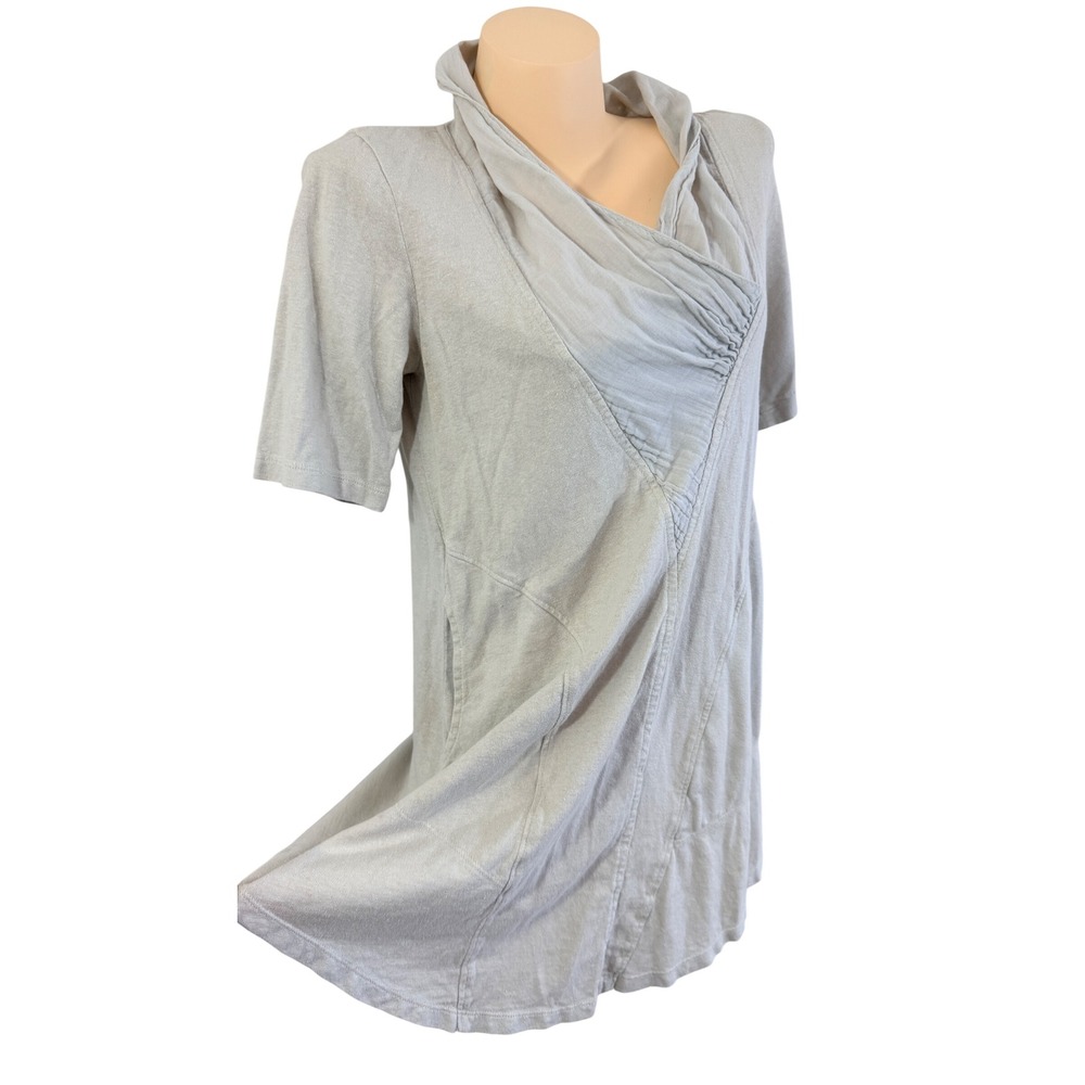 Prairie Underground Lagenlook Hemp Organic Cotton Tunic Top M - Picture 2 of 13